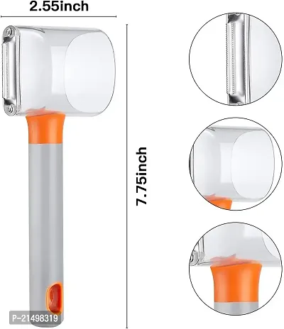 SVK Dream Storage Peeler, Peeler with Trash Can, Hand Peeler for Fruit and Vegetables Collects Cup Peeler Shredder Peeler Slicer-thumb4