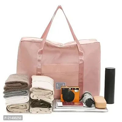 K Y KANGYUN Nylon Lightweight Waterproof Foldable Travel Duffle Bag (Pink)-thumb2