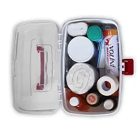 SVK Dream Plastic Rectangular Medicine Box, Medical Box, First aid Box, Multi Purpose Box, Multi Utility Storage with Handle (White, Standard )-thumb1