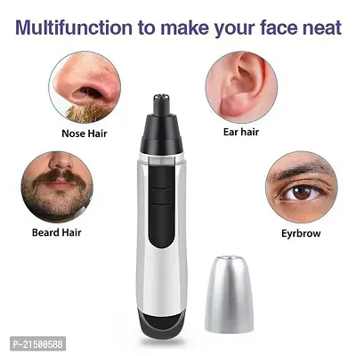 Toexy Beauty EarNose Hair Trimmer Clipper-Painless Eyebrow Facial Hair Trimmer For Men Women,Battery-OperatedWaterproof Cutter Easy Cleaning(Black)-thumb2