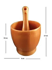 SVk Dream Plastic Garlic Ginger Herbal Blend Grinding Spice Crusher Bowl Mortar and Pestle Garlic Masher-thumb1