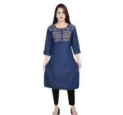 Women fancy embroidery work kurti