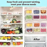 HOLLIO 1500ML Food Storage Container Fridge Storage Box Fridge Organizer Case With Removable Drain Plate Stackable Freezer Storage Containers Keep Fresh For Storing Fish, Meat, Vegetables (3)-thumb4