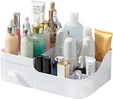 HOLLIO Vanity Organizer for Makeup Cosmetic Small Makeup Organizer with Drawers Skincare organizer Bathroom Organizer for Lipsticks Jewelry Nail Care Skincare, Eyeshadows-thumb1