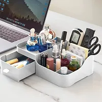 HOLLIO Vanity Organizer for Makeup Cosmetic Small Makeup Organizer with Drawers Skincare organizer Bathroom Organizer for Lipsticks Jewelry Nail Care Skincare, Eyeshadows-thumb4