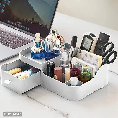 HOLLIO Vanity Organizer for Makeup Cosmetic Small Makeup Organizer with Drawers Skincare organizer Bathroom Organizer for Lipsticks Jewelry Nail Care Skincare, Eyeshadows-thumb5