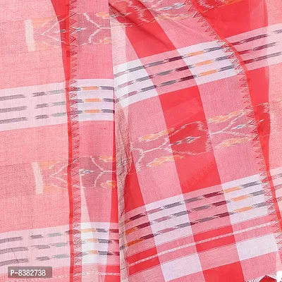 dB DESH BIDESH Women`s Bengal Handloom Tant Malmal Pure Cotton Saree Handwoven Kotki Design Without Blouse Piece-thumb4