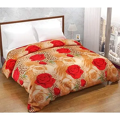 Home Solution AC Comforter Double Bed, Comforter for Winter, Comforter for AC Room Double Bed (230 x 250 cm) (Rose-Brown)