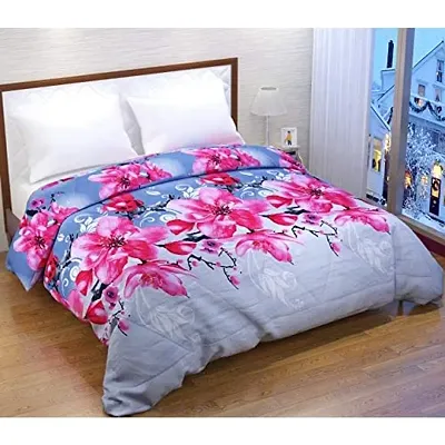 Home Solution AC Comforter Double Bed, Comforter for Winter, Comforter for AC Room Double Bed (230 x 250 cm) (Flower-Multi)