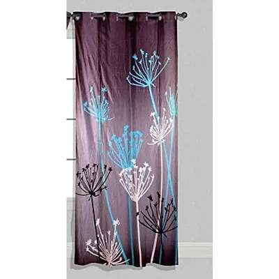 Home Solution Kids Curtain for Bedroom, Kids Curtains 9 feet, Curtains for Door 9 feet Set of 1 (Floral-Wine)