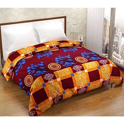 Home Solution AC Comforter Double Bed, Comforter for Winter, Comforter for AC Room Double Bed (230 x 250 cm) (Circles-Multi)
