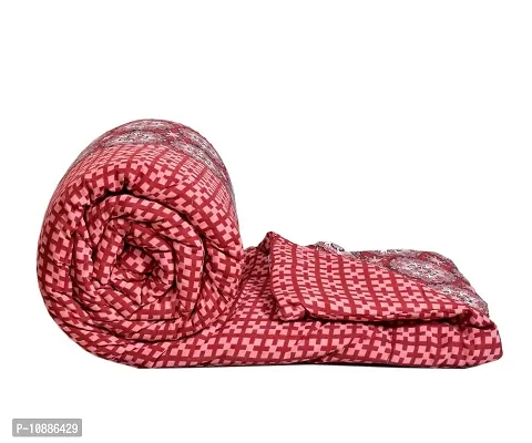 Home Solution Glace Cotton Double Bed AC Comforter for Winter (230 x 250 cm, Circles-Maroon)-thumb3