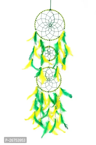 ANEMONE MART Dream catcher Handmade Wall Hanging for Home Cafe Party Decor Feather Dream Catcher 26 inch,-thumb0