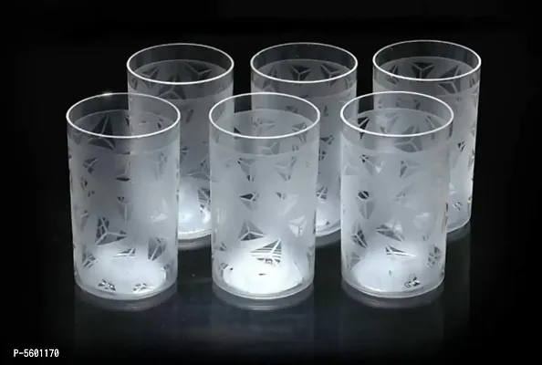 Pack Of 6 Unbreakable Prism Water Juice Glasses-thumb0