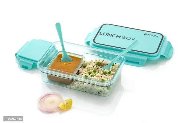 BMV Leak-Proof Plastic Lunch Box Tiffin Box for School ndash; Lunch Box for Kids, Cartoon Lunch Box with Small Container and Fork, School Tiffin Box for Boys, Girls ( Pack Of 1,Multicolor )-thumb2