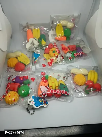 Fruits Eraser For Kids Pack of 4-thumb0