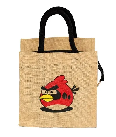 Elegant Jute Printed Tote Bags