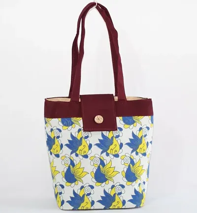 Stylish Fabric Printed Handbags For Women