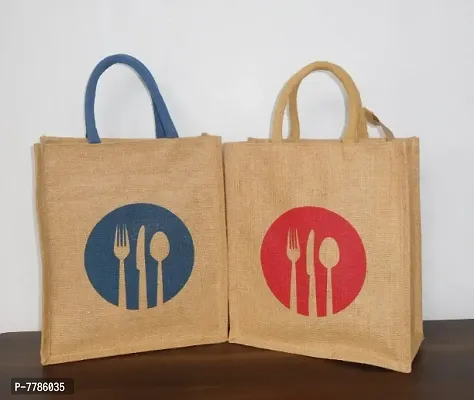 Attractive Love Food Jute Lunch Bag Big and Small For Every