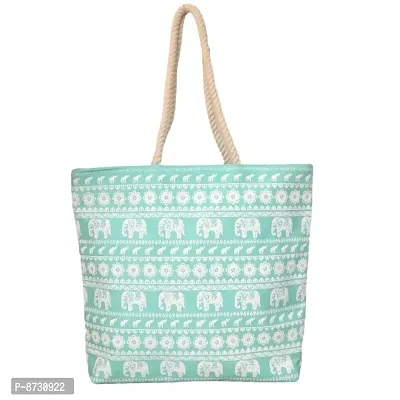 Classy Canvas Printed Tote Bag for Women-thumb0