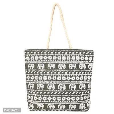 Classy Canvas Printed Tote Bag for Women