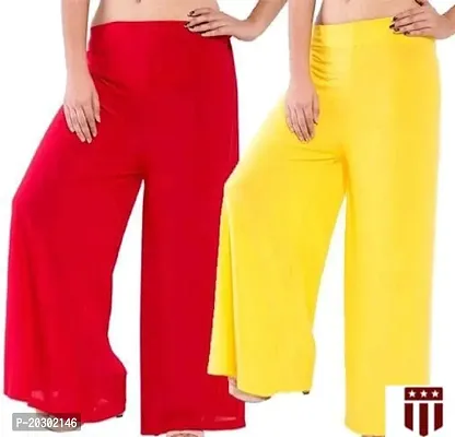 Stunning  Lycra Solid Palazzo For Women- Pack Of 2