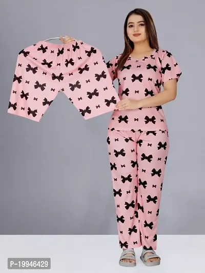 Fancy Polycotton Night Suit For Women