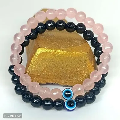 Evil Eye BLACK  PINK Bracelets for Women Stylish Couple Love Bracelet for Girls/Women/Boys/Men-thumb3