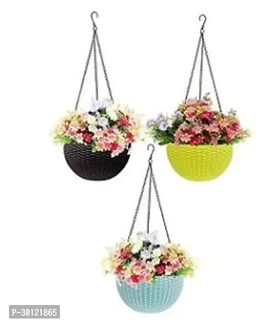 Hanging Pots  Hanging Planters with Metal Hanging Chain  pack of3