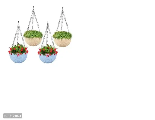 Hanging Pot Multicolour  pack of 4