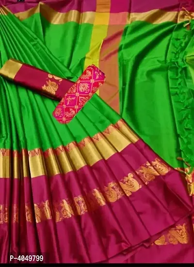 Beautiful Cotton Silk Saree with Blouse piece