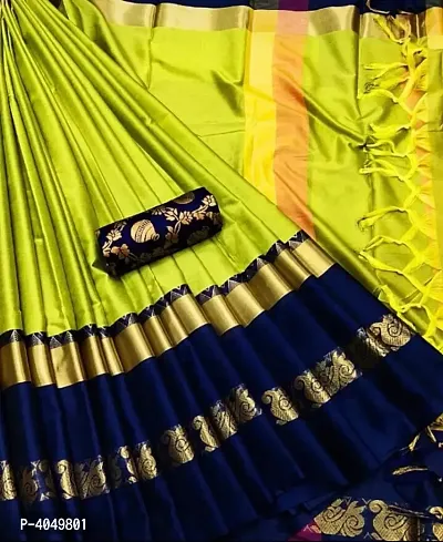 Beautiful Cotton Silk Saree with Blouse piece