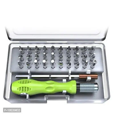 FOZZBEE 32 in 1 Mini Screwdriver Tool Set Kit with Magnetic Flexible Extension Rod omputer, mobile repairing tool kit, watch repairing, laptop screwdriver set,-thumb0
