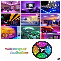 FOZZBEE 5 Meter 5050 LED Strip Lights, 300 Led RGB Strip Light with Adaptor, Operated with 16 Modes Remote Controller Multicolor LED Lights for Home Decoration, Diwali, Ceiling, TV-thumb1