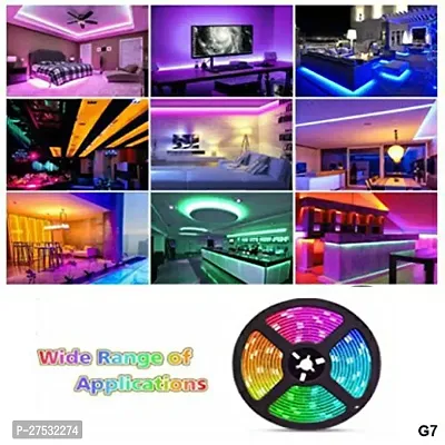 FOZZBEE 5 Meter 5050 LED Strip Lights, 300 Led RGB Strip Light with Adaptor, Operated with 16 Modes Remote Controller Multicolor LED Lights for Home Decoration, Diwali, Ceiling, TV-thumb2