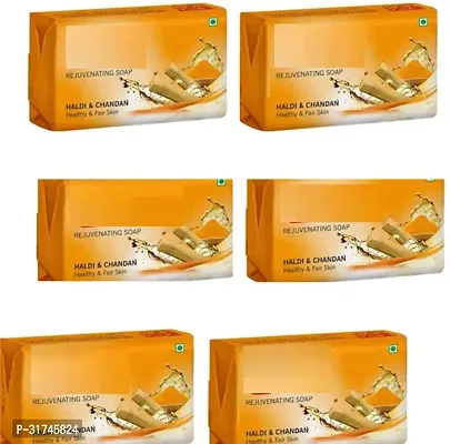 Haldi And Chandan Soap Pack of 6-thumb0