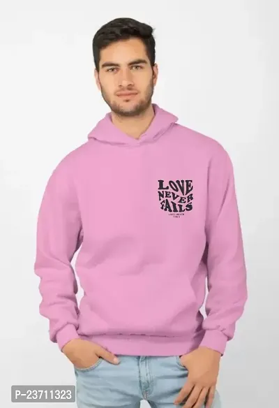 Mens Full Sleeve Love Never Printed Hoodie-thumb2