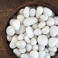 Bum Bum Bhole 2.5Kg Natural Polished Pebble Stones (White Polished) Terrarium|Succulents|Garden Pots|Gardening|Bamboo Plants  Multi Purpose Pack-thumb1