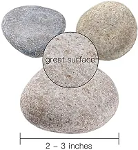 Bum Bum Bhole Gray Pebbles for Painting, 24 Pic Stone 2-3 inches Perfect for Painting Kindness Kids Party,Crafts Garden, Landscape and Decorative Pebbles Stones-thumb1