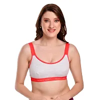 Body Liv Women Sports Bra Wireless, Non Padded, Full Coverage Gym Bra- Pack of 2-thumb1