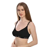 Body Liv Women's Cotton Non-Padded Wire Free Plunge Bra-thumb3