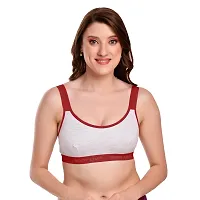 Body Liv Women Sports Bra Wireless, Non Padded, Full Coverage Gym Bra-thumb1