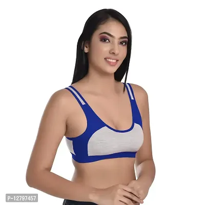 Body Liv Wireless Non Padded Slip on Sports Bra (Pack of 3)-thumb2