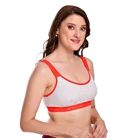 Body Liv Women Sports Bra Wireless, Non Padded, Full Coverage Gym Bra- Pack of 2-thumb3