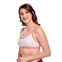 Body Liv Women Sports Bra Wireless, Non Padded, Full Coverage Gym Bra- Pack of 2-thumb3