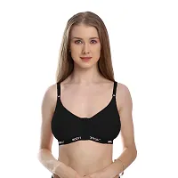 Body Liv Women's Cotton Non-Padded Wire Free Plunge Bra-thumb4