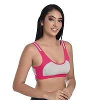 Body Liv Wireless Non Padded Slip on Sports Bra (Pack of 3)-thumb2