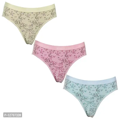 Body Liv Hosiery Cotton Printed Panty- Pack of 3