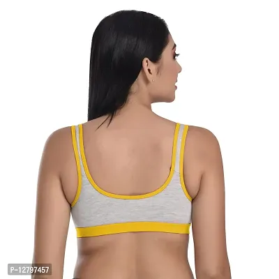 Body Liv Wireless Non Padded Slip on Sports Bra (Pack of 3)-thumb5