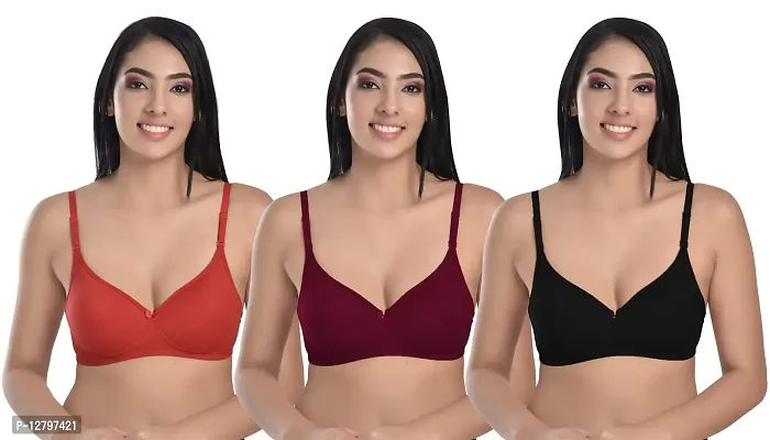 Buy Body Liv Women's Seamless Bra (Pack of 3) Online In India At